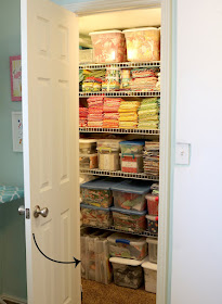 Great tips for storing and organizing all of your quilting projects - from A Bright Corner