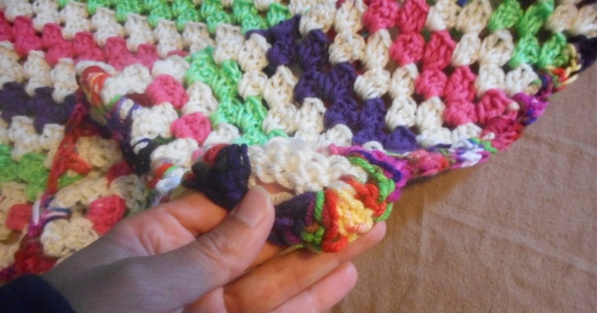 Knitting Nelly's Yarn Cache August Donation blanket