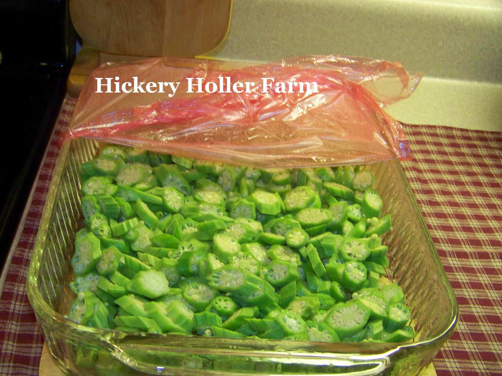 Hickery Holler Farm Blanching Okra And Freezing Breaded Okra