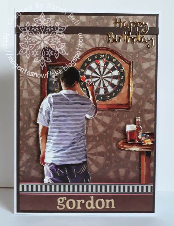 DARTS PERSONALISED  Birthday Card Large A5