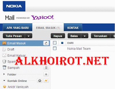 Daftar Email Nokia