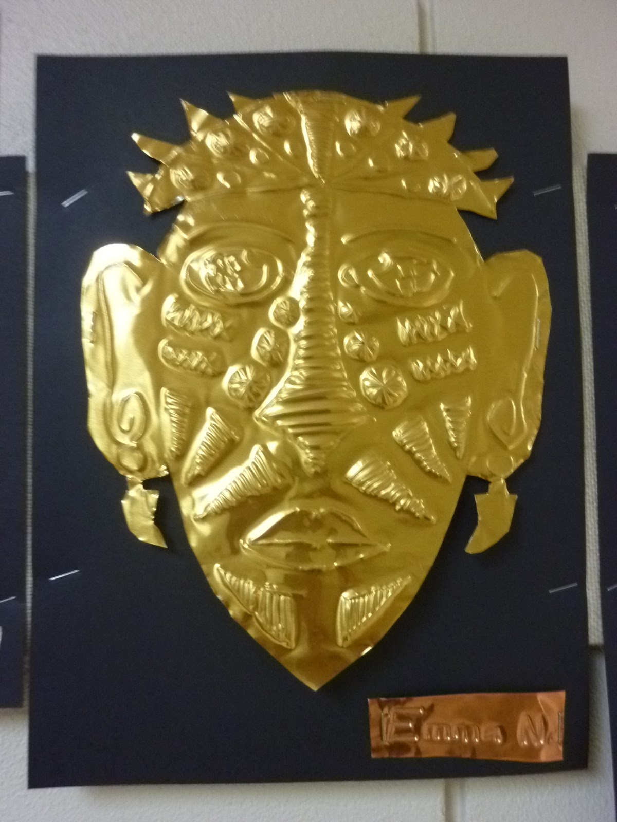 Mrs. Werner's Art Room 5th Grade Metal Masks