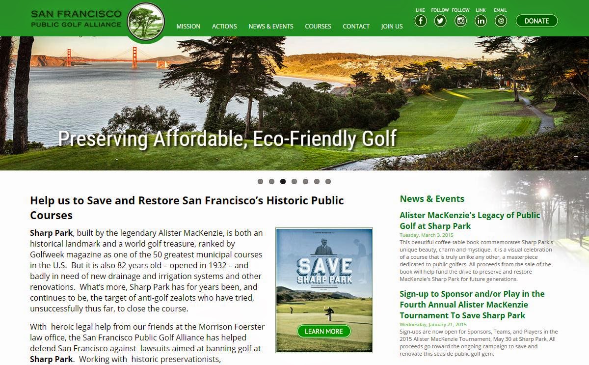 San Francisco Public Golf Alliance Website