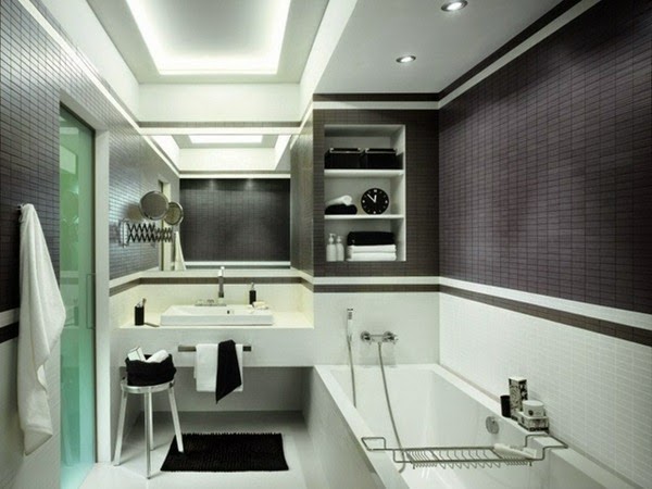 Modern bathroom tiles oasis in neutral colors