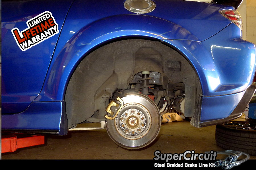 SUPERCIRCUIT Steel Braided Brake Lines: Mazda RX-8 Steel Braided Brake ...