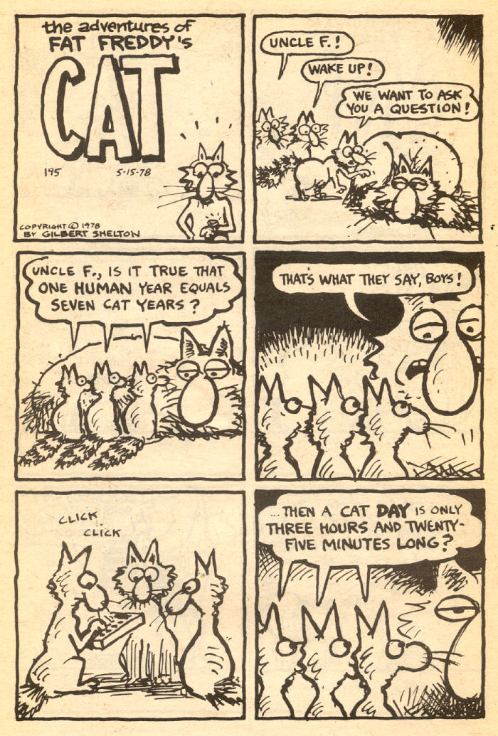 Read online Adventures of Fat Freddy's Cat comic -  Issue #4 - 46