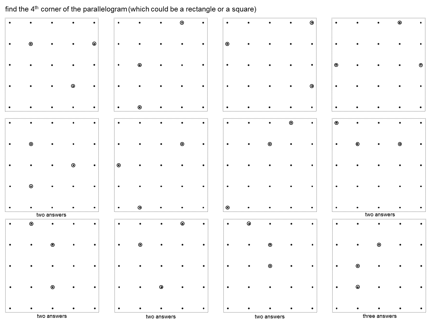 MEDIAN Don Steward mathematics teaching grid geometry parallels