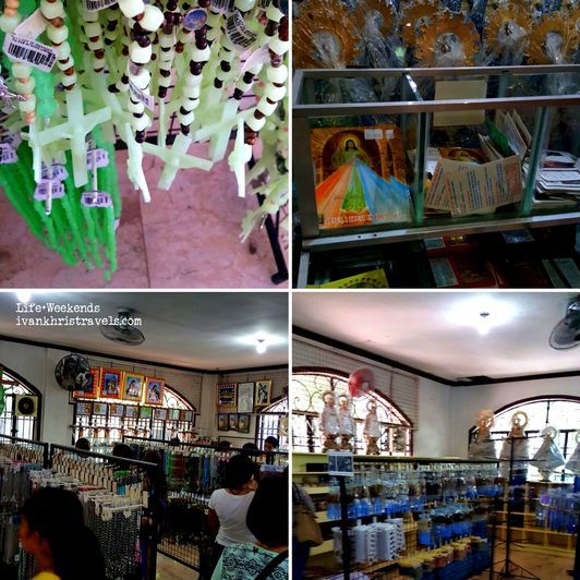 Religious items for sale at Our Lady of Manaoag Church