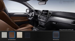 Màu nội thất Mercedes GLE 450 AMG 4MATIC 2015 Nội thất Mercedes GLE 450 AMG 4MATIC 2015 màu Nâu Saddle 224