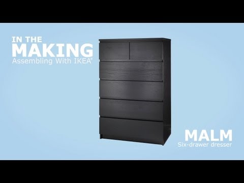 Ikea Malm Dresser Assembly Instructions, Ikea Kullen 6 Drawer Dresser Assembly Instructions