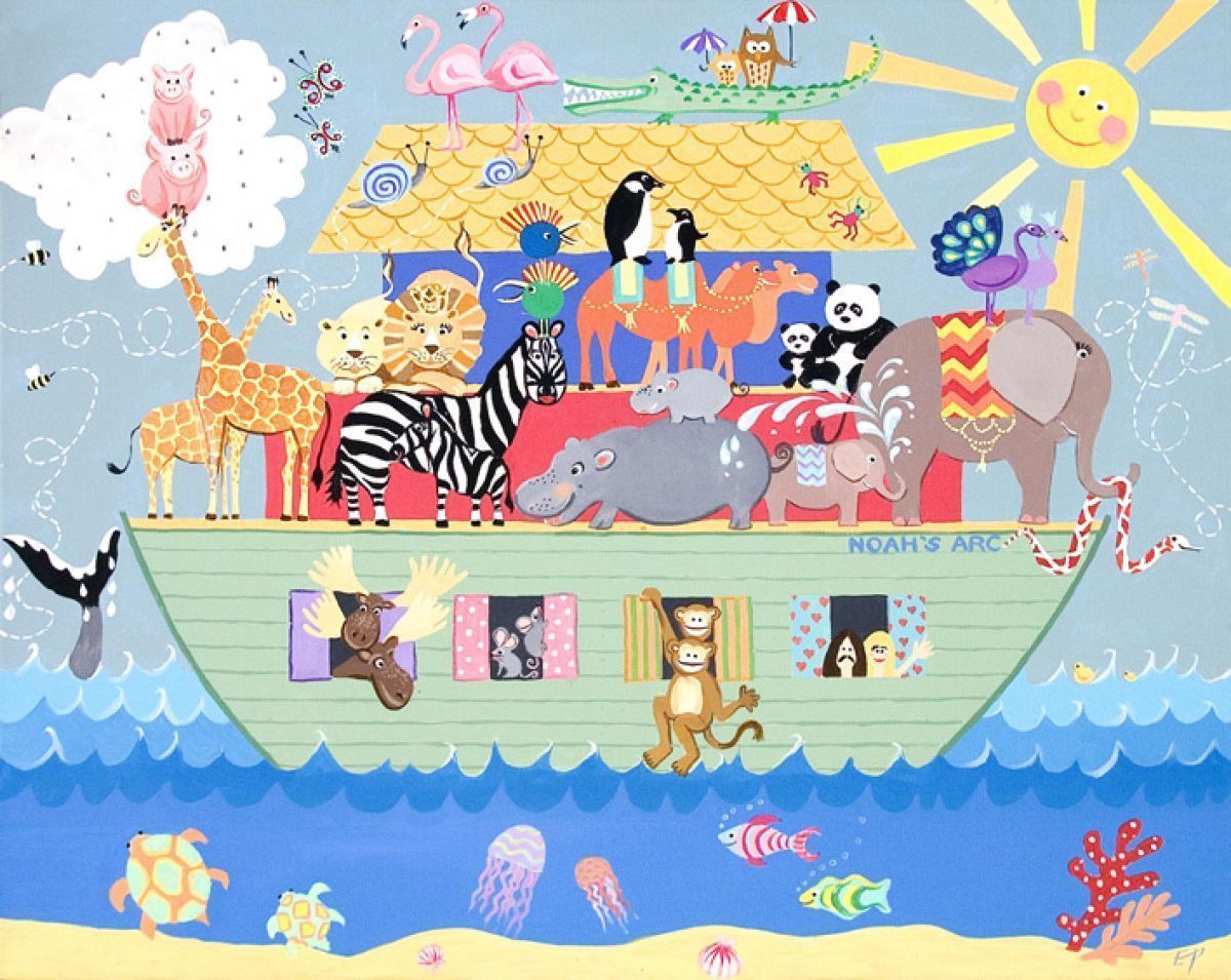Arca de Noé con animales