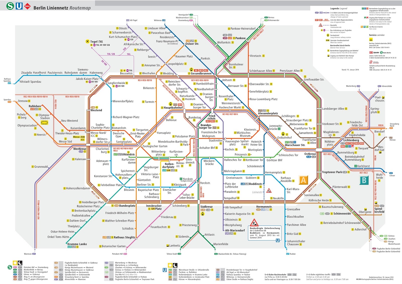 peta transportasi umum kereta s-bahn u-bahn berlin 2015