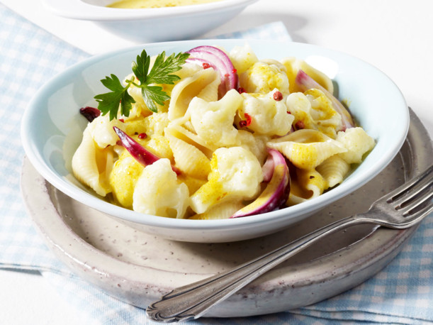 Mausihexe1: Blumenkohlsalat mit Curry-Dressing