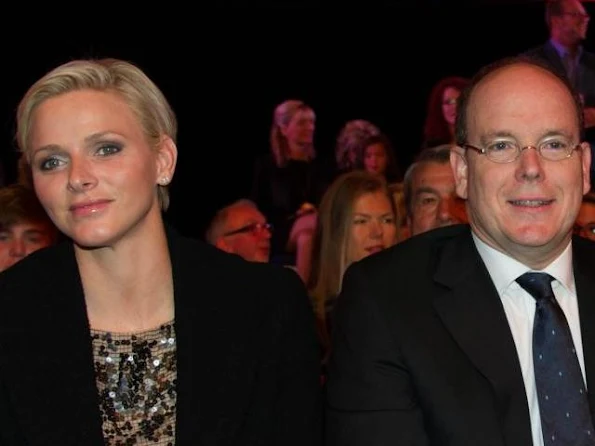 Prince Albert  and Princess Charlene  attend the Monte-Carlo Million Dollar Super Four boxing event