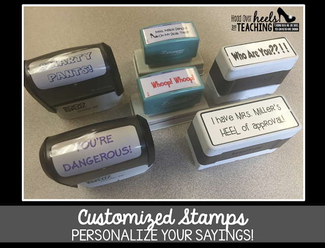 Head Over Heels For Teaching: Spark Student Motivation: Customized Stamps