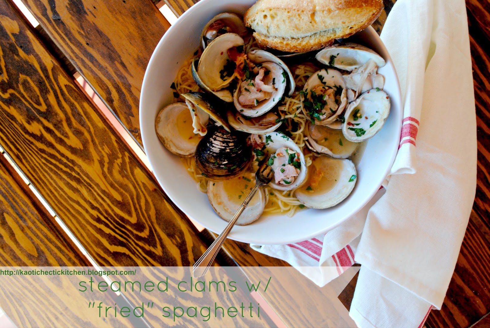 take my word for it wednesday.. these steamed clams with "fried