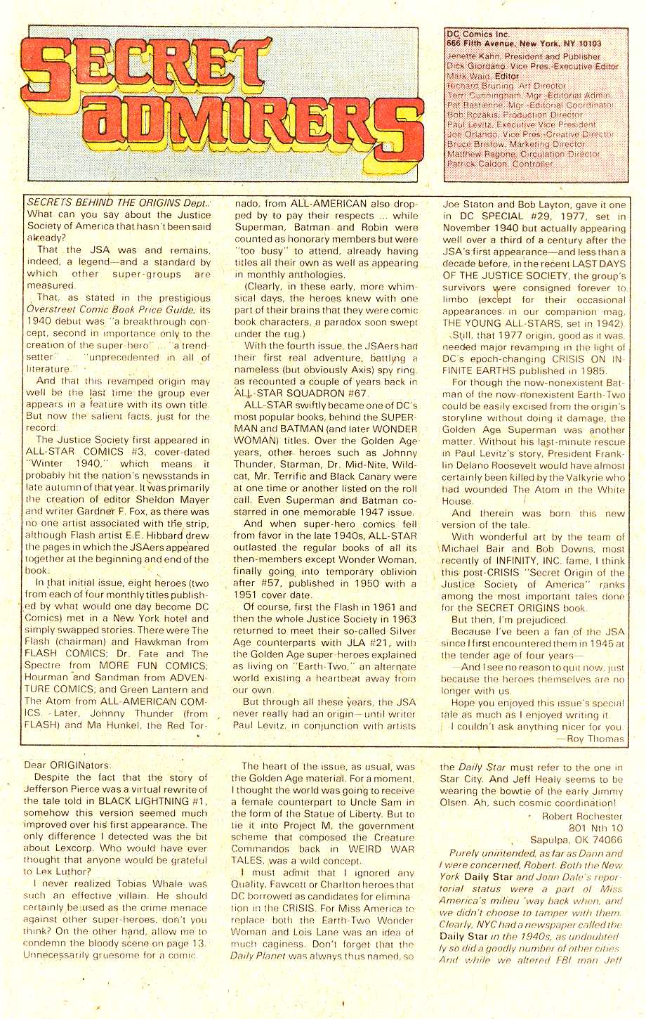 Read online Secret Origins (1986) comic -  Issue #31 - 43