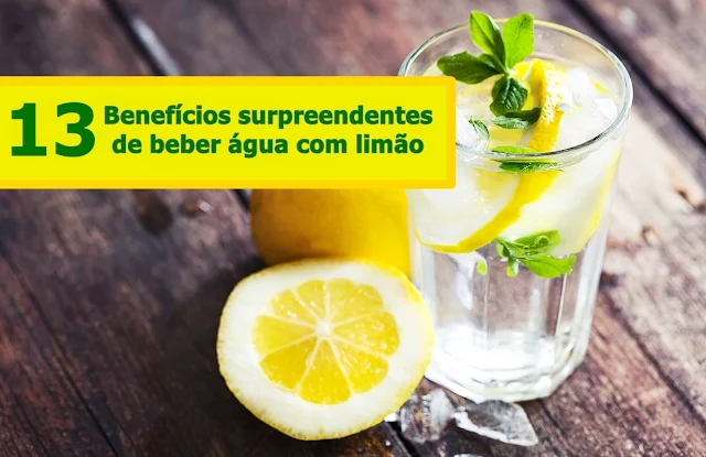 13 benefícios surpreendentes de beber água com limão