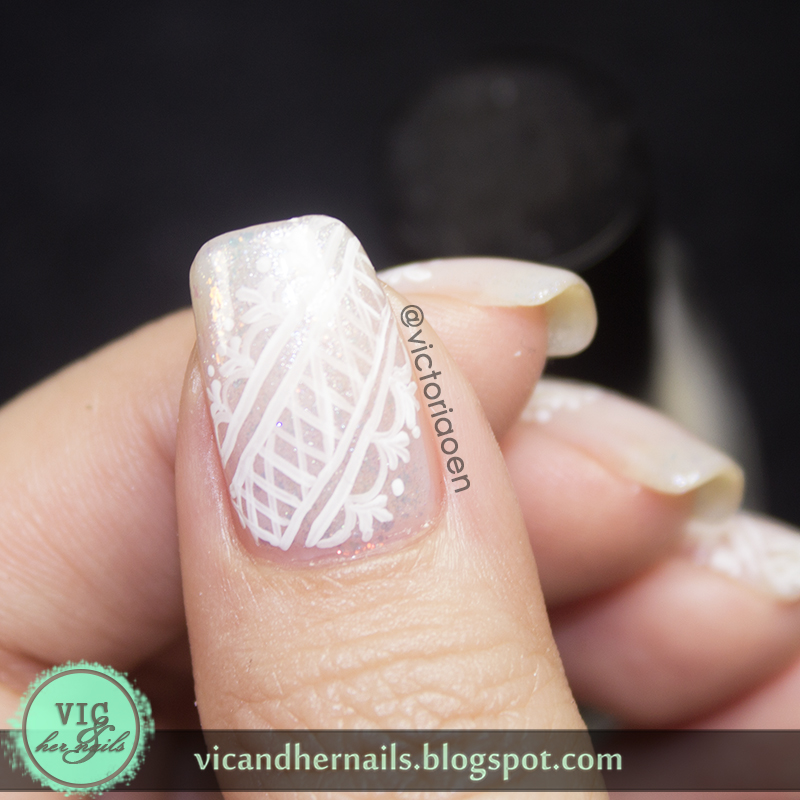 Vic and Her Nails White Lace