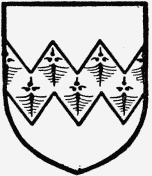 Image of the Somers coat of arms. Vert a fesse dancetty ermine. Image courtesy of the BHO
