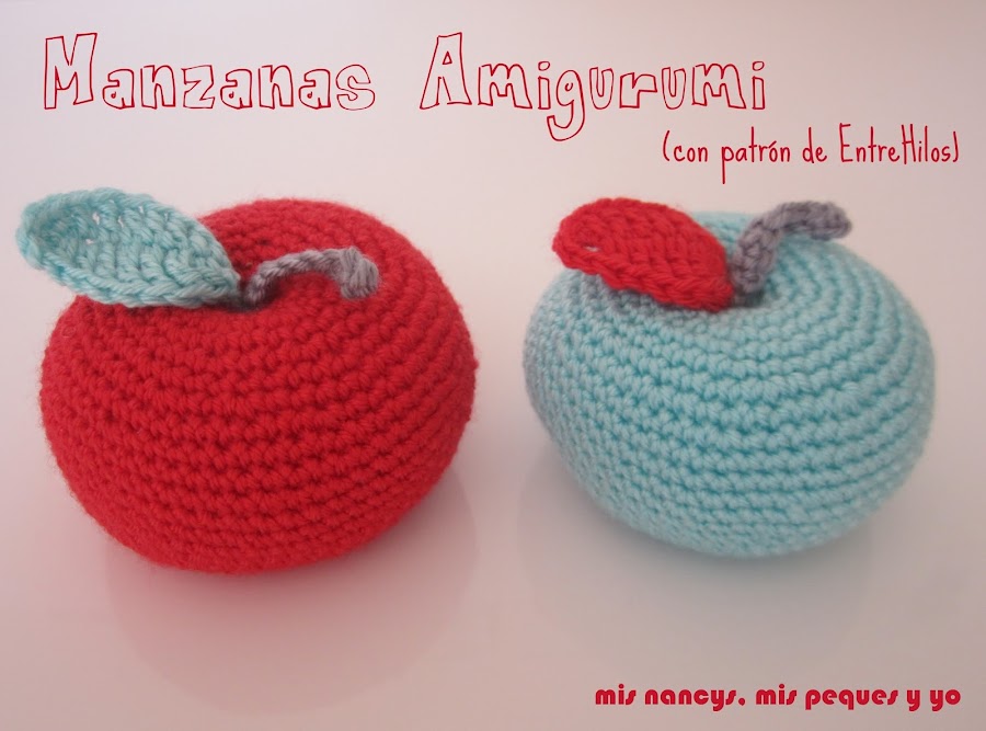 mis nancys, mis peques y yo, manzanas amigurumis