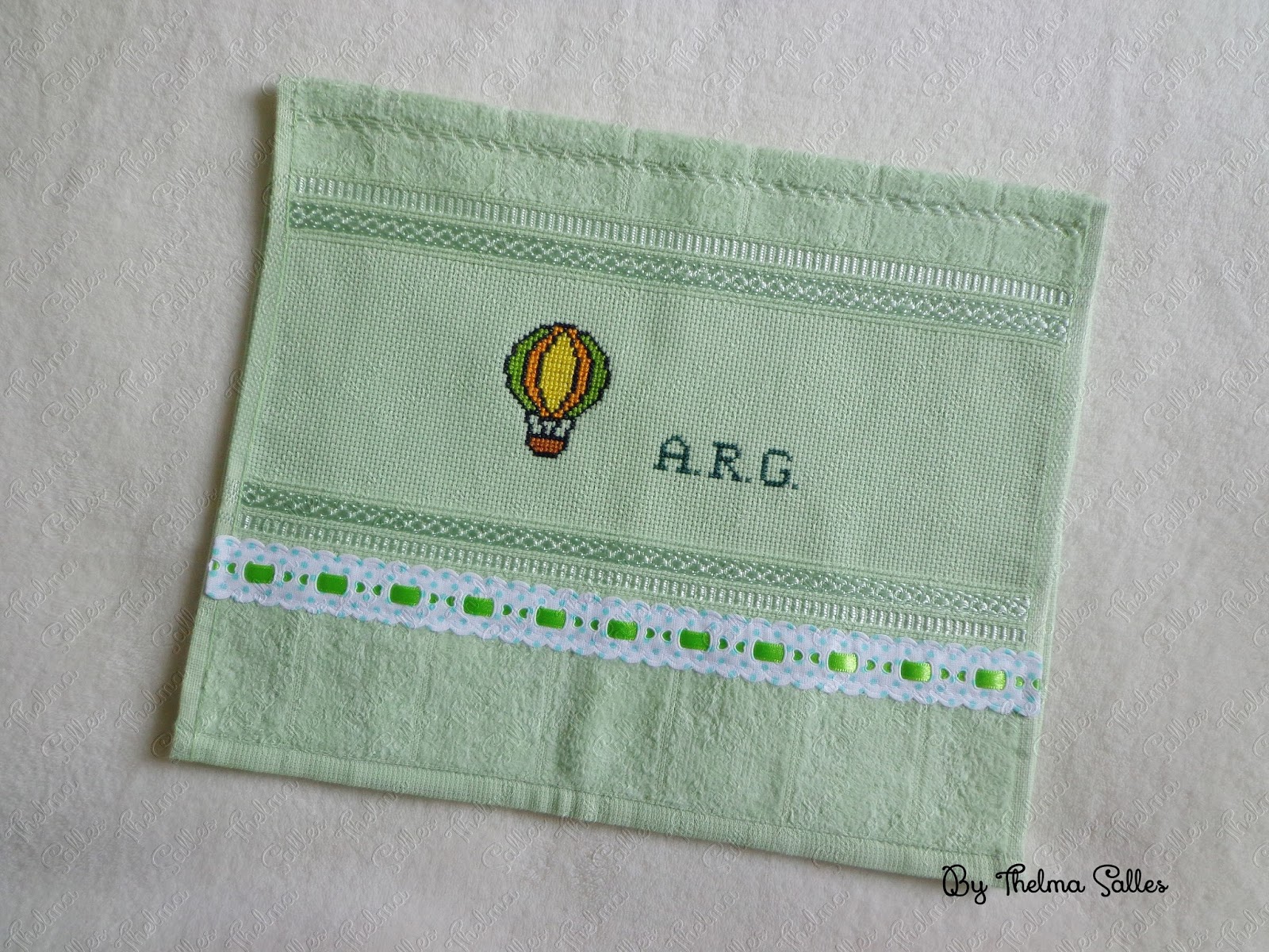 Toalhinhas bordadas em ponto cruz | Thelma Salles ღ Artesanatos