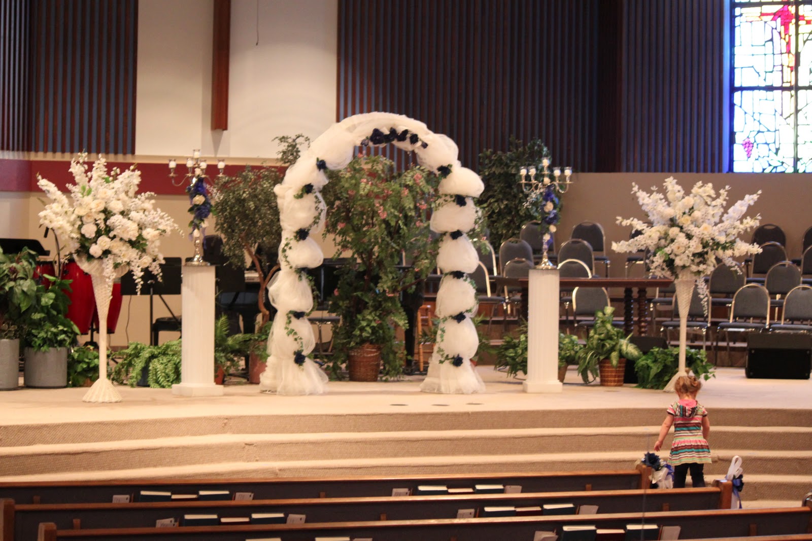 Bella Beginnings: Royal Blue and Silver church wedding and reception