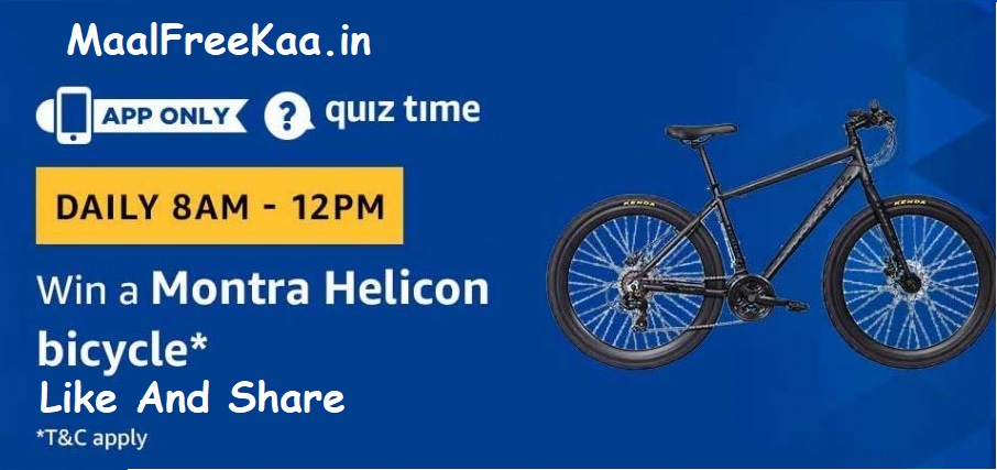 amazon quiz montra helicon bicycle