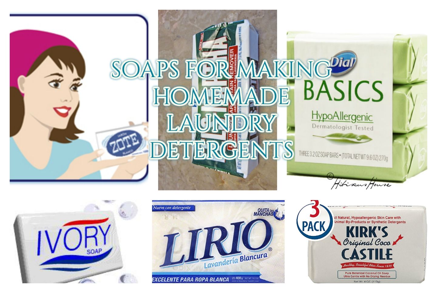 Hibiscus House Laundry Room Talk Soaps for Homemade Laundry Mixes