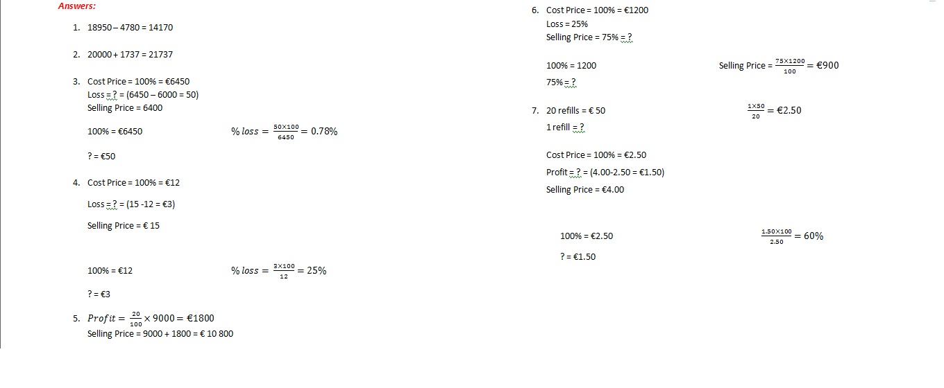 Ms. Zammit Blog: Worksheets on Percentages