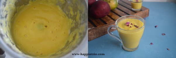 Step 3 - Mango Apple Smoothie Recipe | Breakfast Smoothie