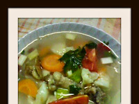 Resep Sup Ayam Sayuran ( Vegetable Chicken Soup Recipe )