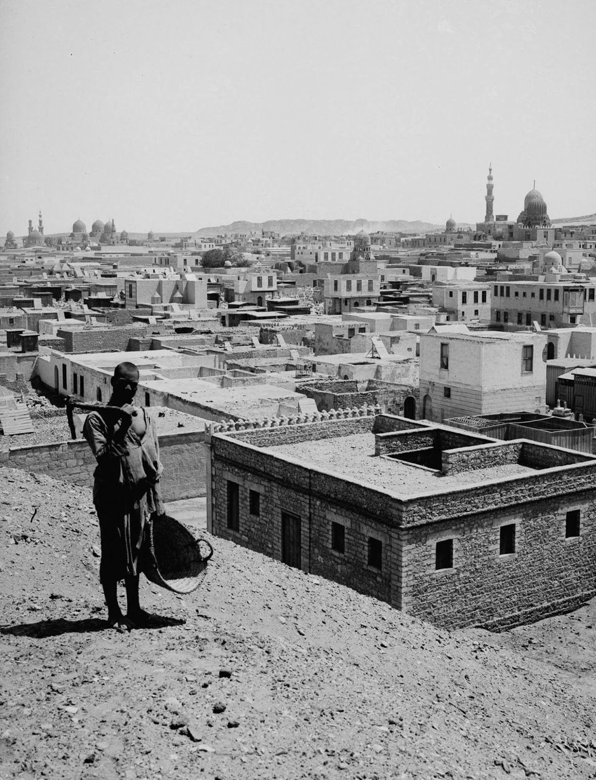 The City of the Dead necropolis in southeastern Cairo. 1900.