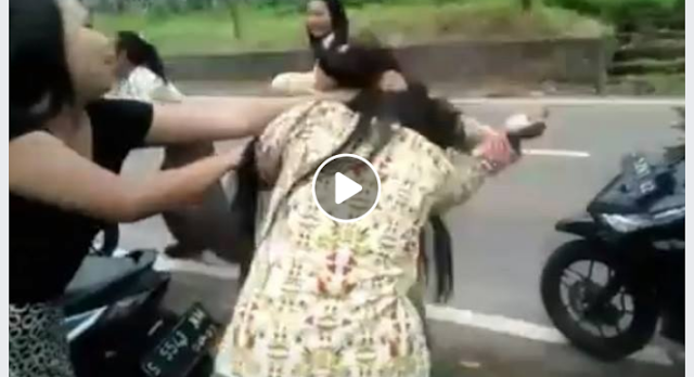 Viral Aksi Duel Antar Pelajar Perempuan di Pinggir Jalan ini, Ala Petinju Handal