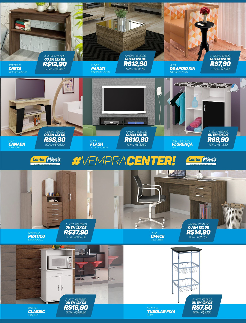 Center Móveis, a loja vende mais barato na Bahia!