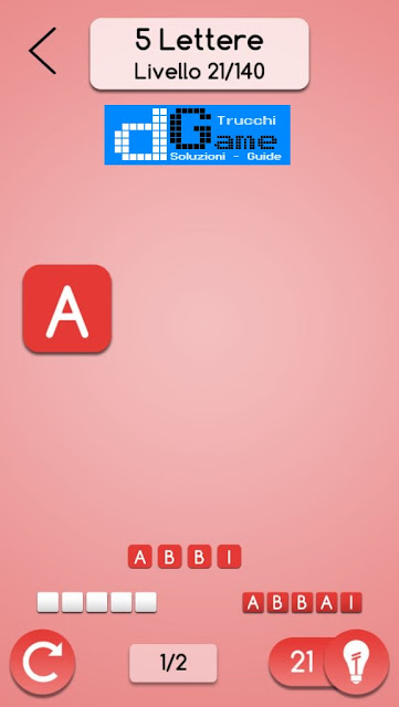 AnagrApp soluzione pacchetto 3 (5 lettere) livelli 1-140
