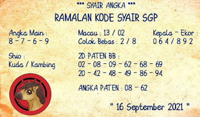 Bocoran prediksi singapura