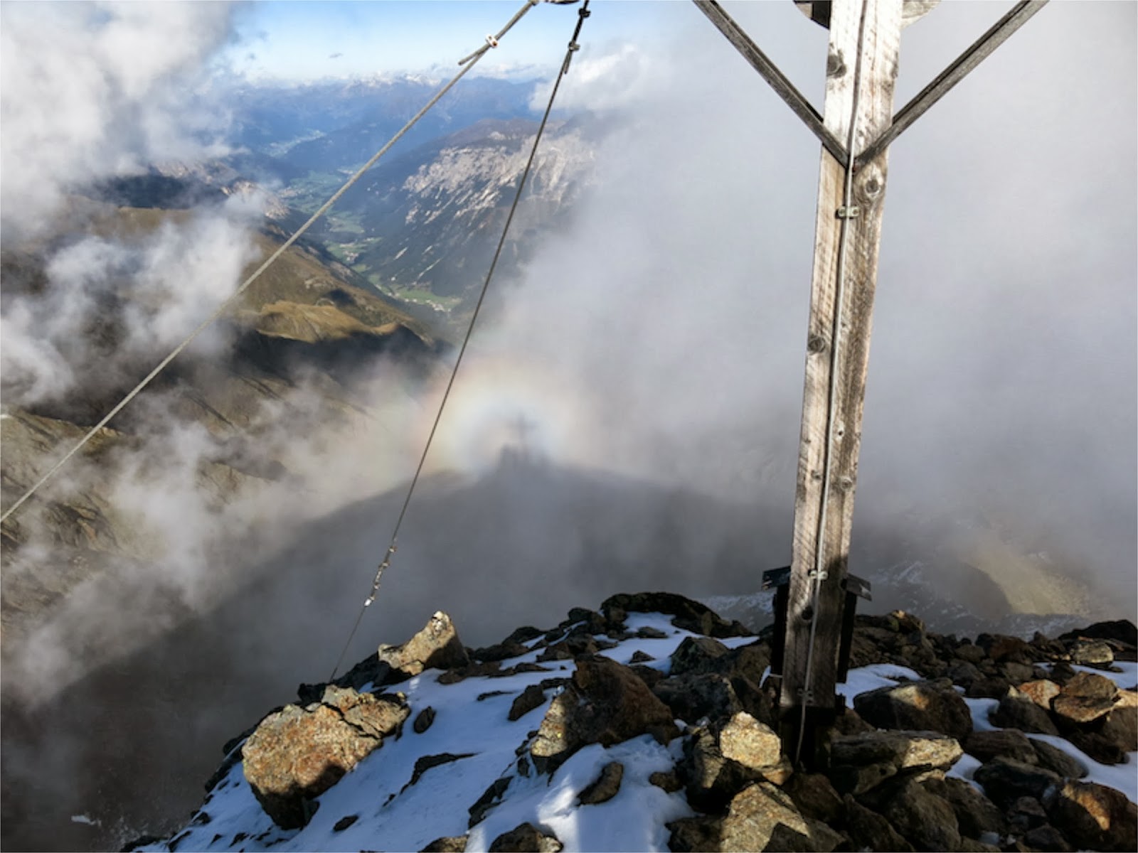 Glorienerscheinung am Gipfel