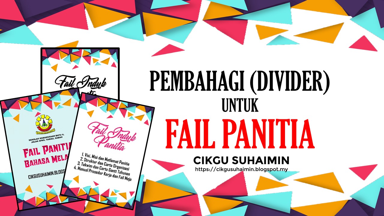 Pembahagi (Divider) untuk Fail Panitia (Lengkap) ~ CIKGU 