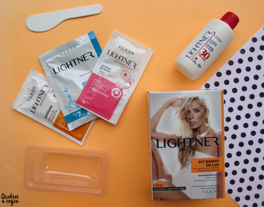 Clareando os pelos em casa com o kit Banho de Lua Caviar Lightner