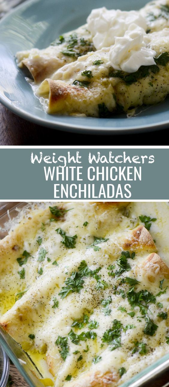 White Chicken Enchiladas