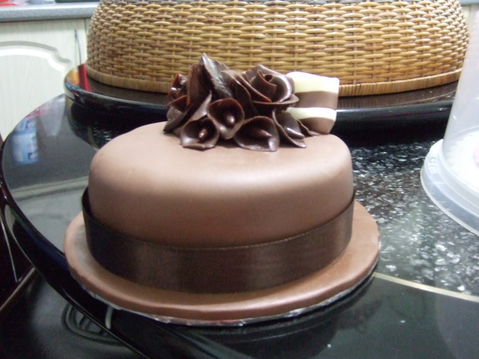 homemade fondant cakes: Chocolate Fondant Cakes