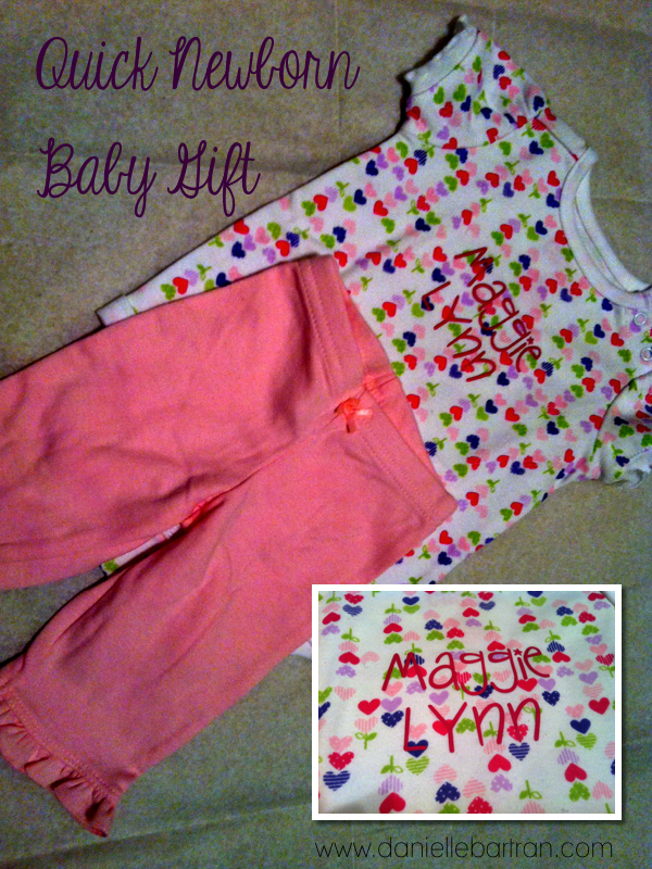 made Quick + Easy Newborn Baby Gift