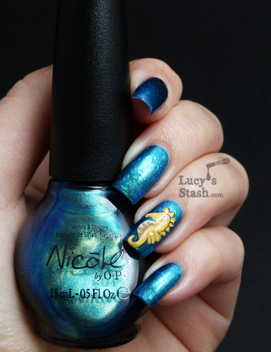 Lucy's Stash - Seahorse manicure