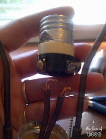 4 the love of wood: RE-WIRING A VINTAGE LAMP - step by step