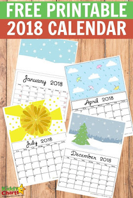 free printable calendars 2018