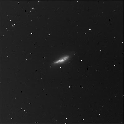 RASC Finest galaxy NGC 4605 in luminance