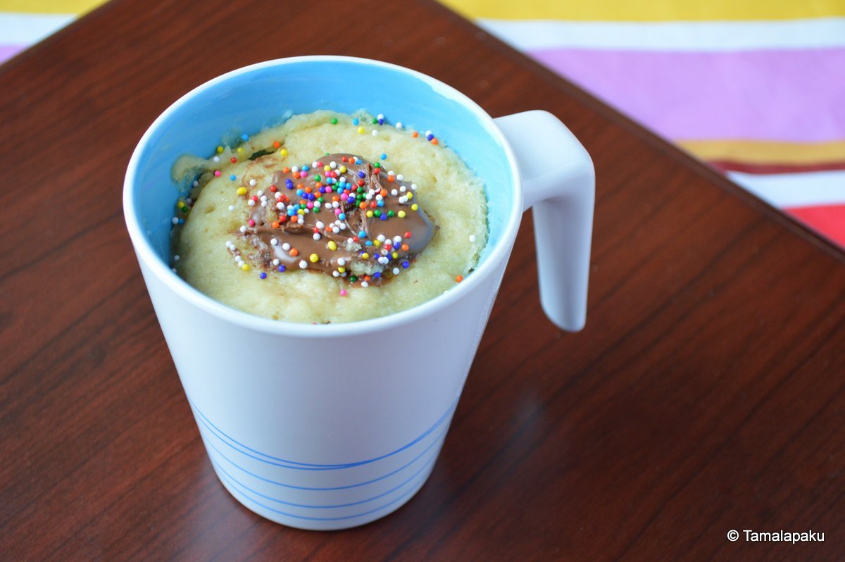 Vegan Coconut Milk Mug Cake Tamalapaku