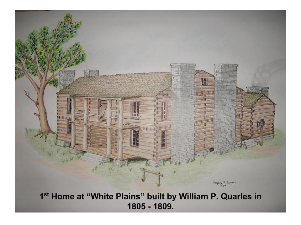 Stage Stop The White Plains Story Quarles Family Tree