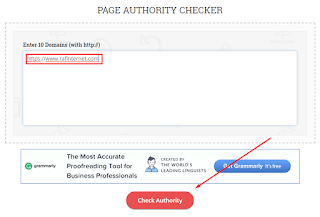 Cara cek Domain Authority (DA)  dan PA (Page Authority) sebuah blog / website